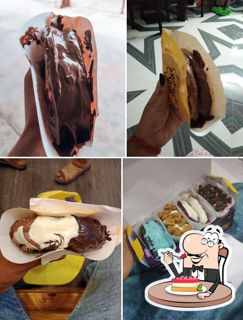 Don’t forget to order a dessert at The Belgian Waffle Co