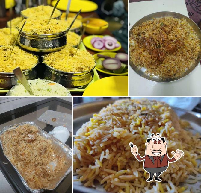 Food at Hyderabadi Biryani House, Mysuru