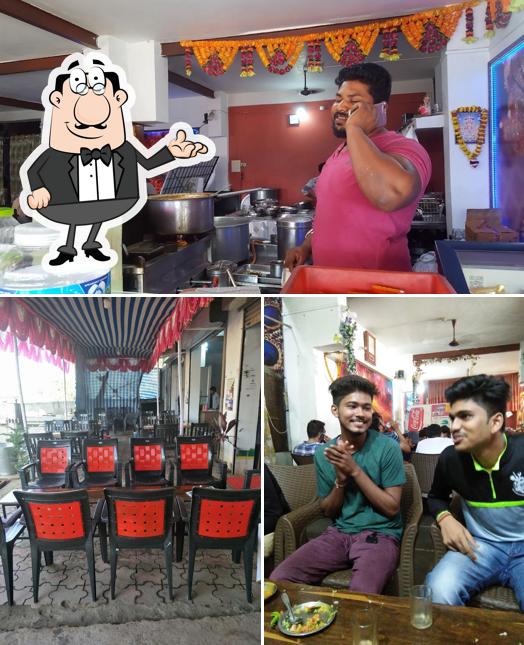 Take a seat at one of the tables at Durga bhaiya Poha and Tea