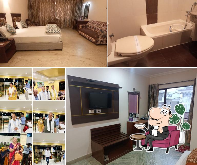 The interior of Hotel Taj Darbar