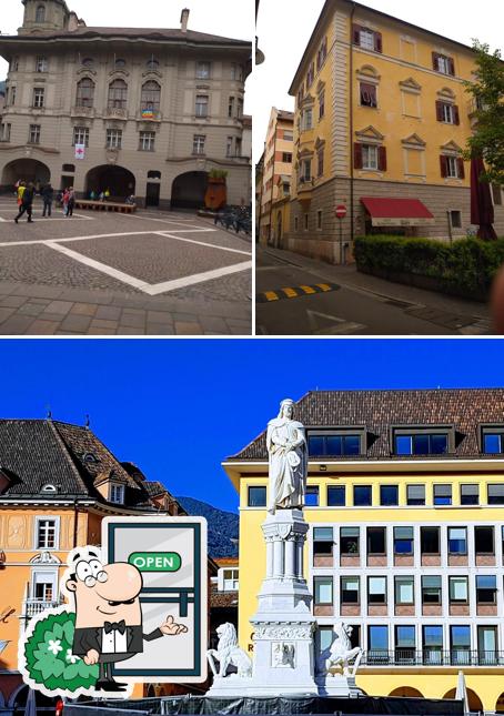 Goditi la vista dall'area esterna di La Vecchia Bolzano