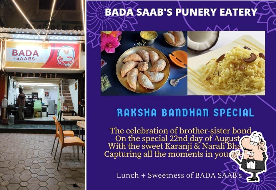 The interior of Bada Saab's Puneri Eatery