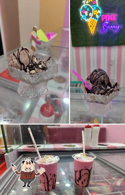 Ice cream at Pink berry ice cream parlor