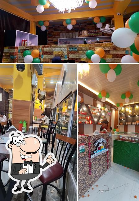 The interior of Riverview Cafe
