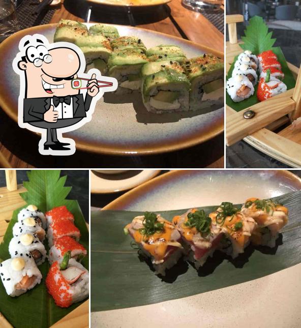 Sushi rolls are served at Meishi - The Park