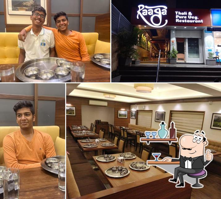 The interior of Raaga Thali & Pure Veg Restaurant