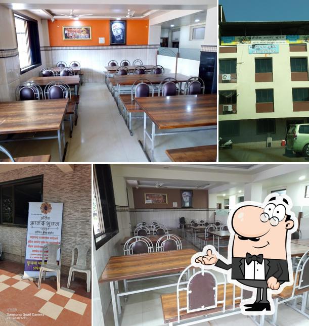 The interior of Hotel Anand Bhuvan