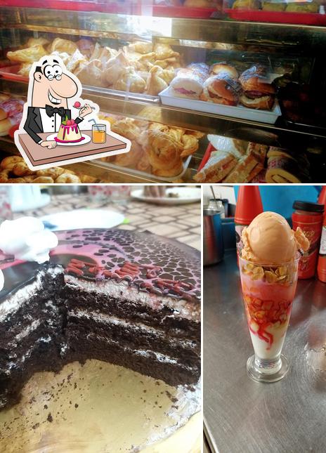 Grand Bakery serves a variety of sweet dishes