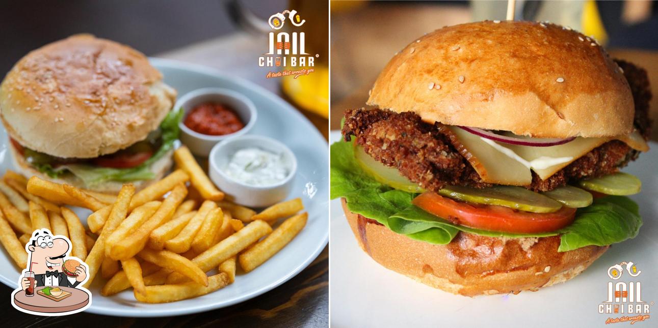 Get a burger at Jail Chai Bar Cafe