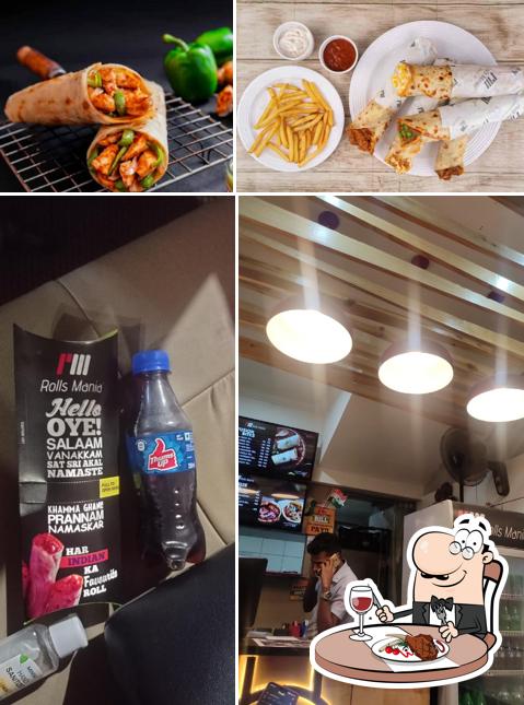 Pick meat dishes at Rolls Mania