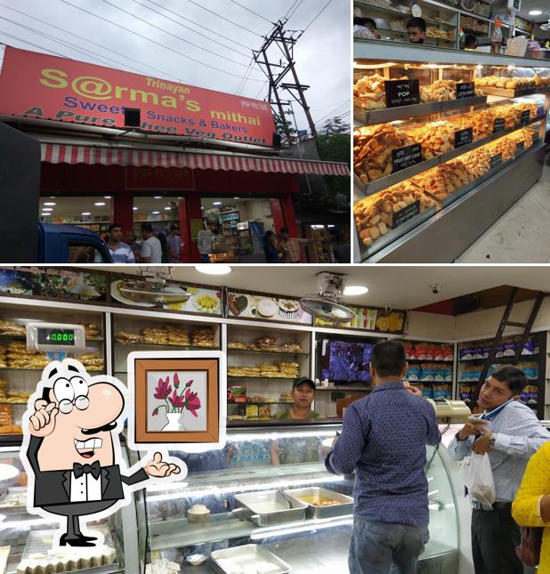 The interior of Trinayan Sarma's Mithai