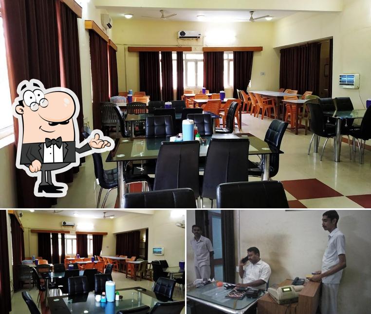 Take a seat at one of the tables at ICH