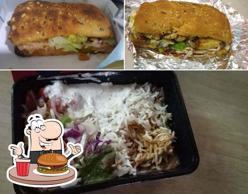 Taste one of the burgers offered by BOX8 - Desi Meals
