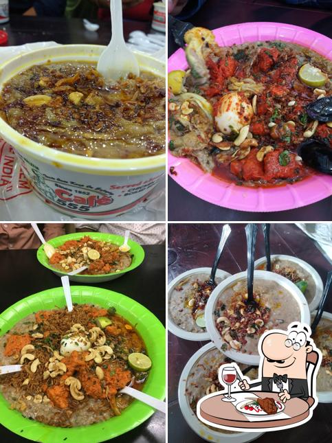 Meat meals are served at Cafe 555 - Aqeeq Restaurant