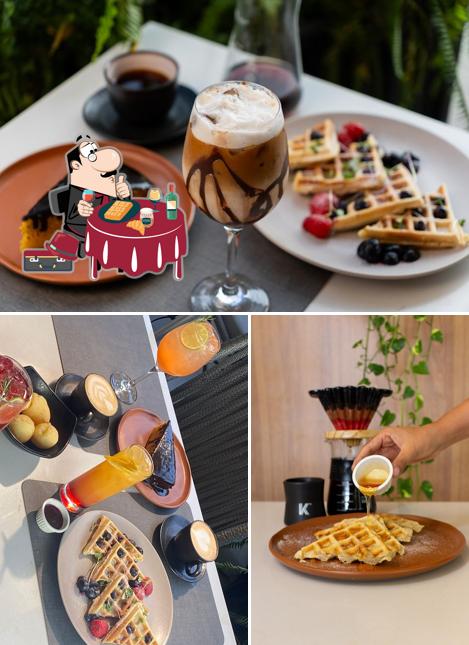 Waffles em Florada Café