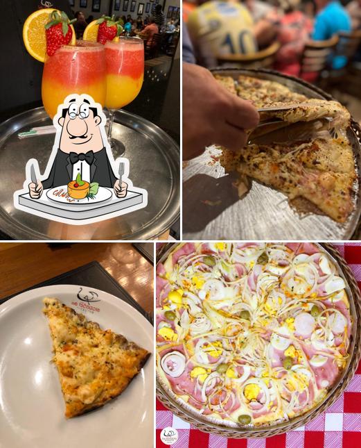 Platos en La Gôndola Pizzaria