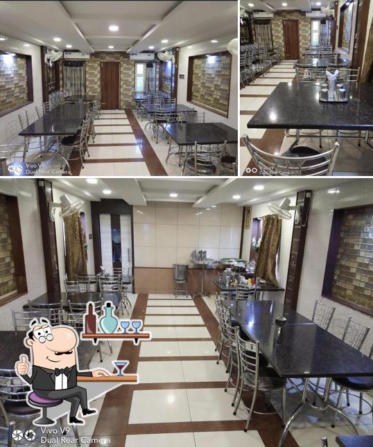 The interior of Mappillai Restaurant