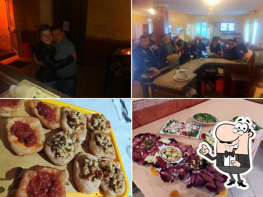La interni e cibo del ristorante