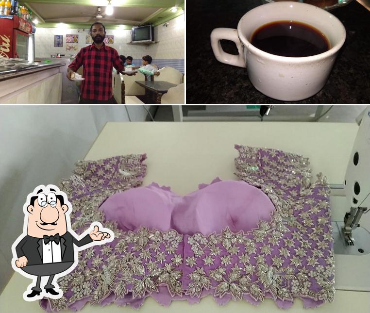 The image of interior and beverage at AL SABA TEA POINT