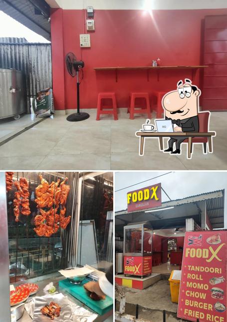 The interior of Food X