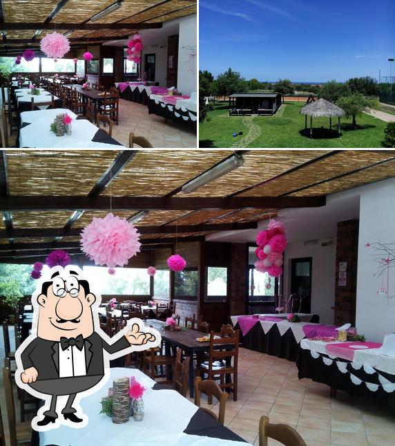 Ristorante Pizzeria Monte Oro si caratterizza per la interni e esterno