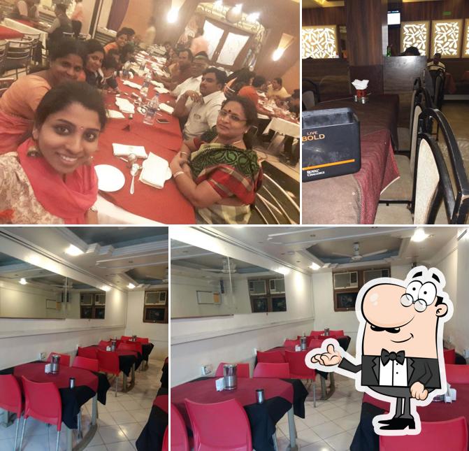 The interior of Sai Restaurant Veg & Non Veg