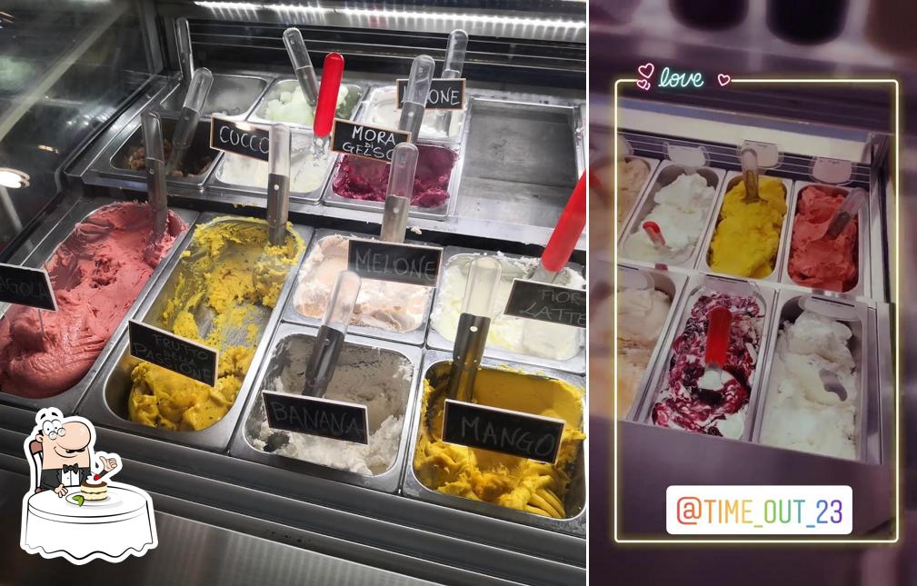 Time-out Gelateria propone un'ampia selezione di dolci