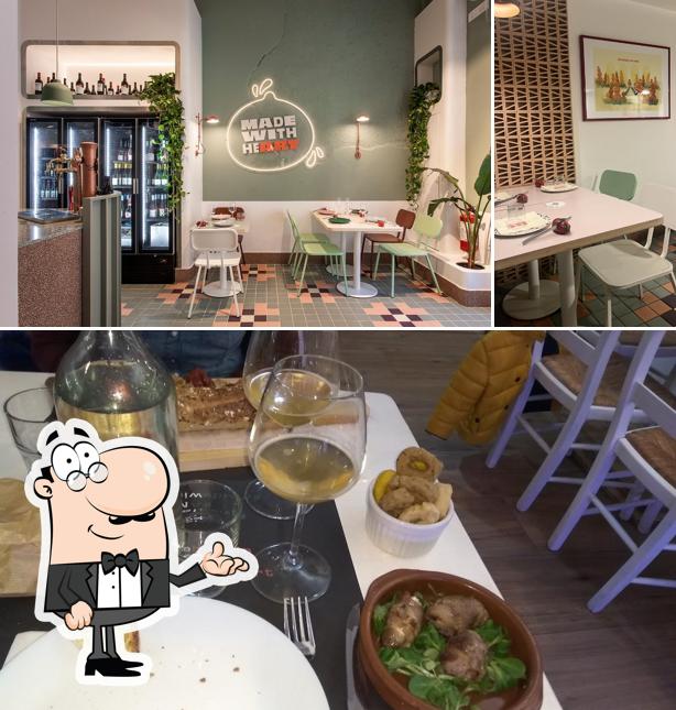 La immagine della interni e cibo di Fabulà Mozzarella Restaurant