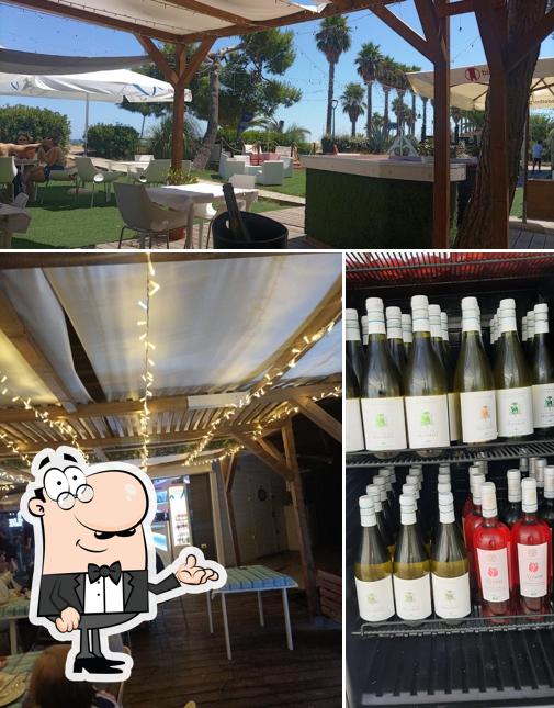 Gli interni di Bahia beach club