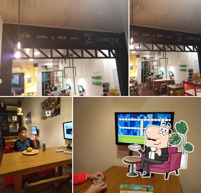 Veja imagens do interior do Game Burger