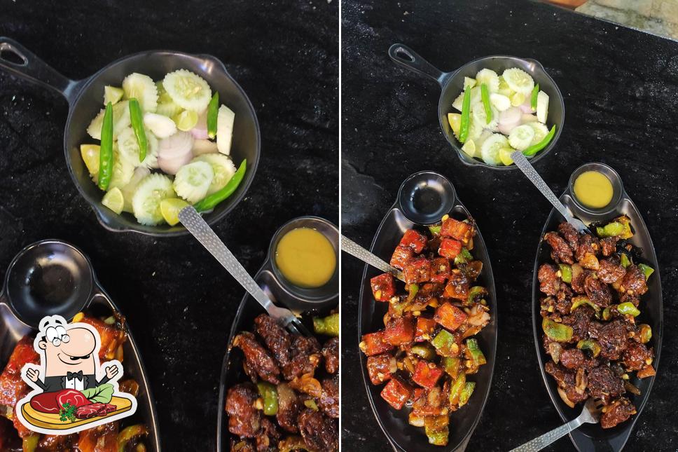 MR DHABA serves meat meals