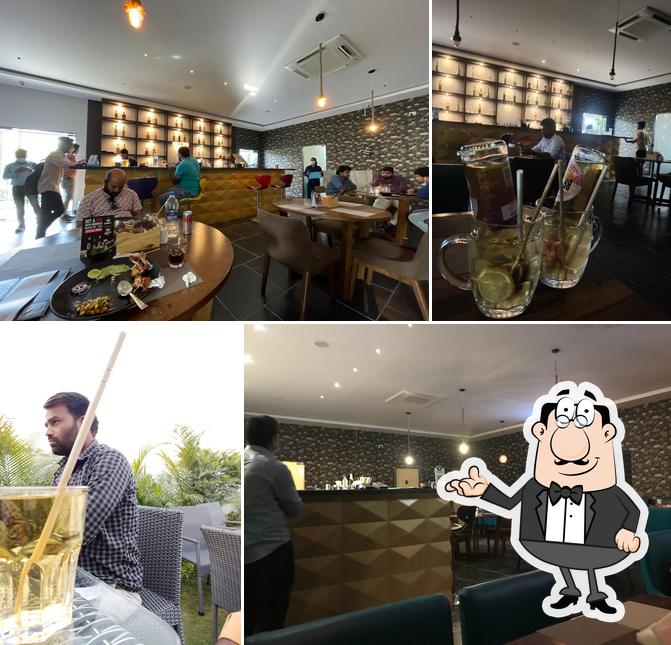 The interior of Om Namo Headquarters Bar & Kitchen