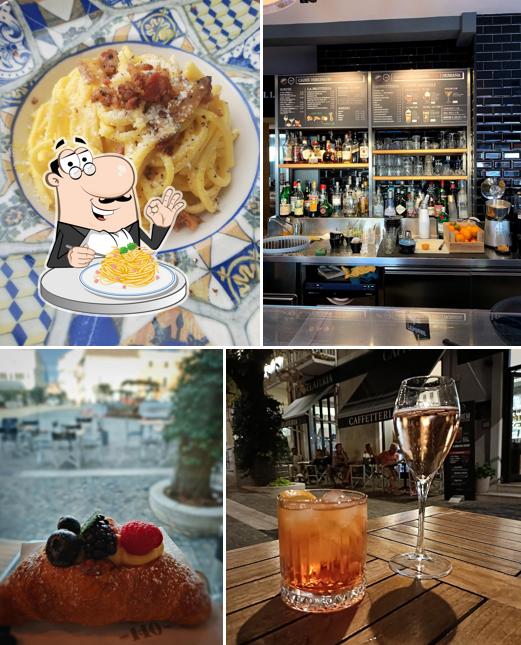 Spaghetti alla carbonara al CAFFÈ VERGNANO 1882