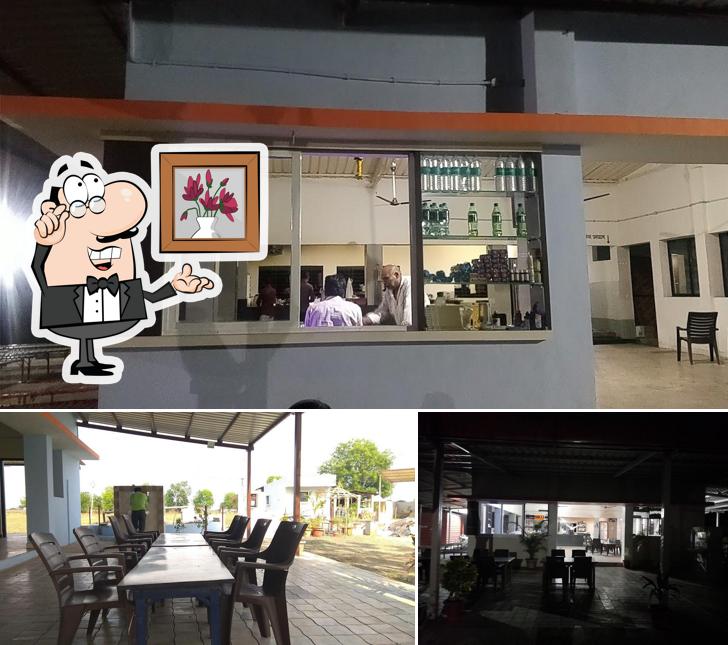The interior of Hotel Vatika Dhaba