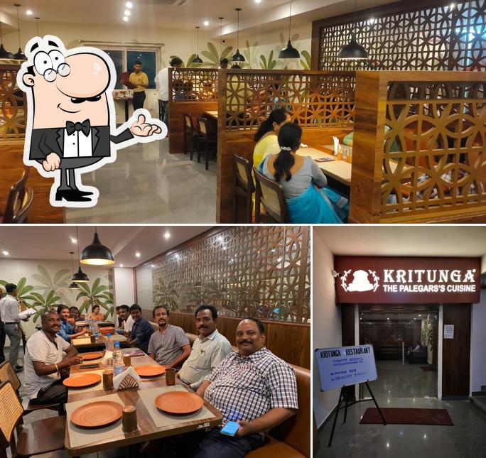 Take a look at the picture depicting interior and dining table at KRITUNGA RESTAURANT - THE PALEGAR'S CUISINE