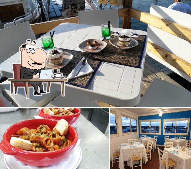 La immagine della interni e cibo di Paguro Lounge & Cucina