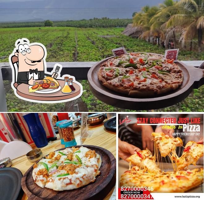 At Sai Food Court (Laziz Pizza & Zwarma), you can get pizza