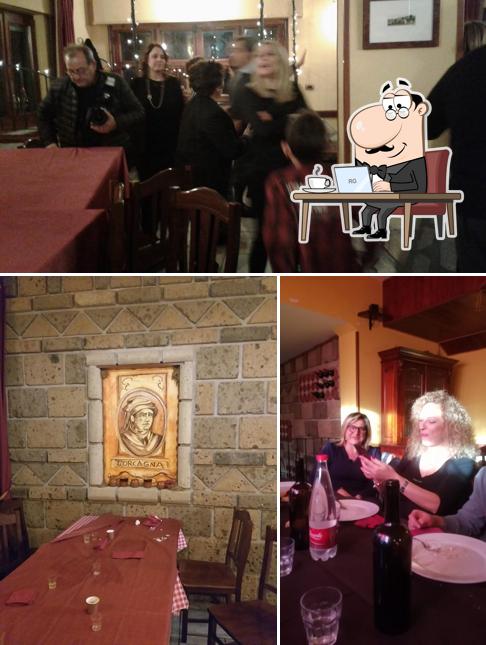 Gli interni di Taverna L'orcagna