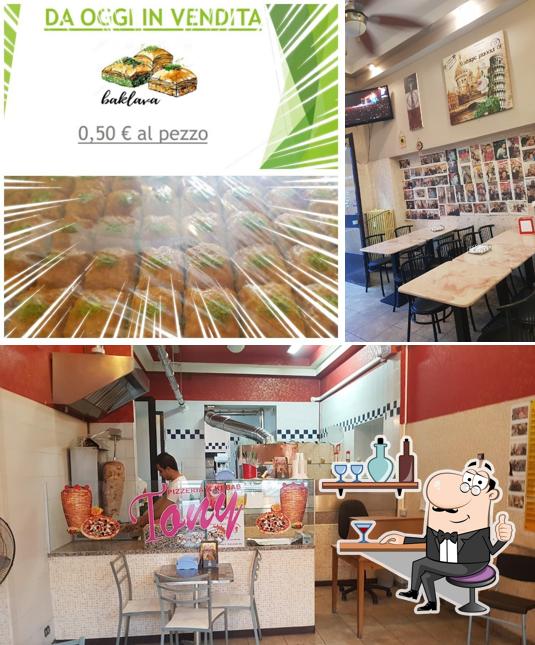 Gli interni di Tony Pizzeria Kebab
