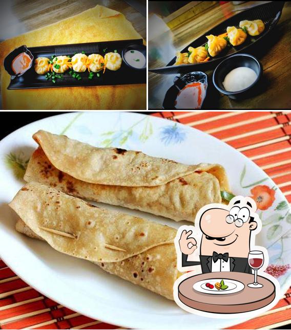 Food at Angry momo's cafe