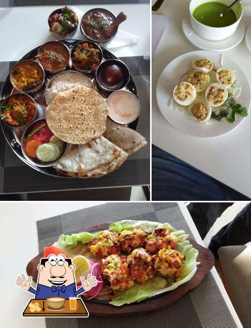 Food at Flavours restaurant