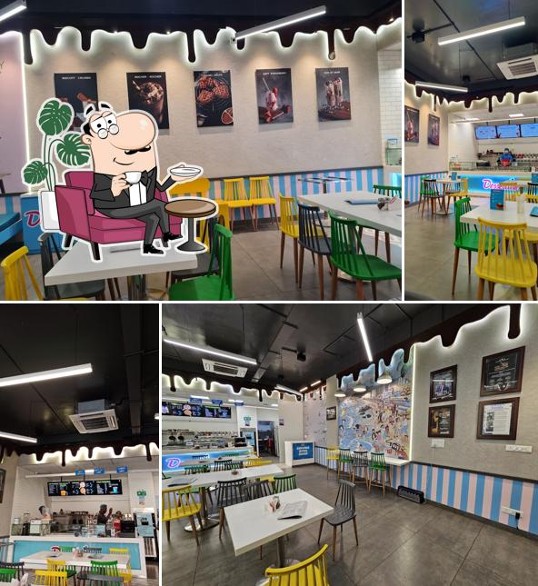 The interior of Dessertino Vizag