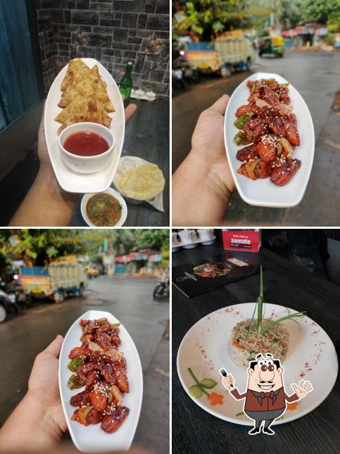 Kung pao chicken at The Rasoi Express