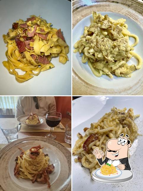 Spaghetti alla carbonara al Trattoria Dino