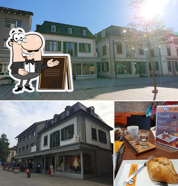 La esterno e interni del ristorante