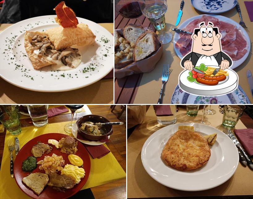 Platti al Osteria La Ferrata