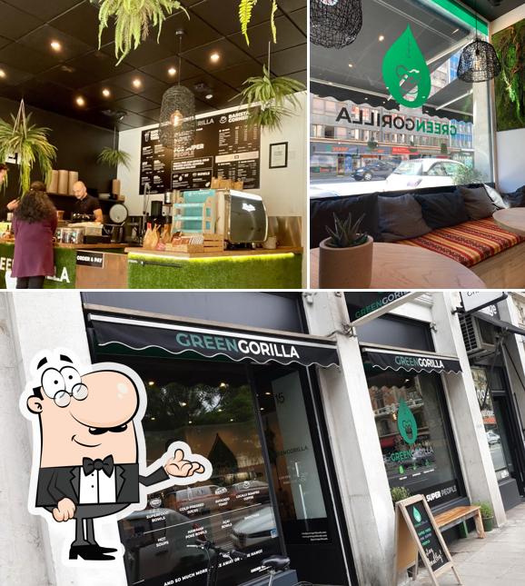 Gli interni di Green Gorilla Café