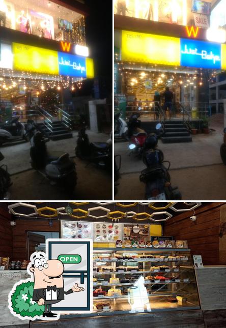 The exterior of Just Bake