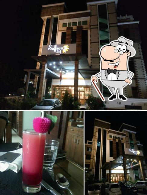 The restaurant's exterior and beverage