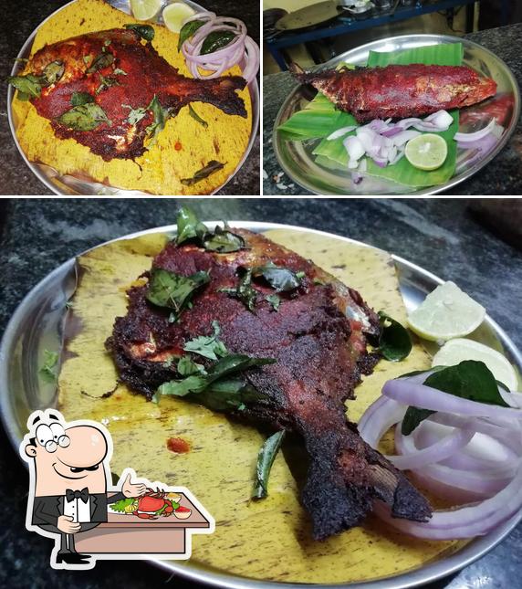 Order seafood at Balaji karavali foodzone